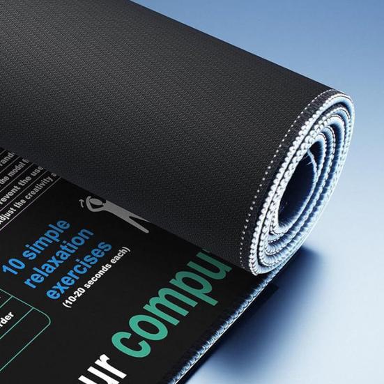 Очень большой коврик для мыши, износостойкий, водонепроницаемый, нескользящий, легко моющийся, шпаргалка Excel, настольный коврик, игровой коврик