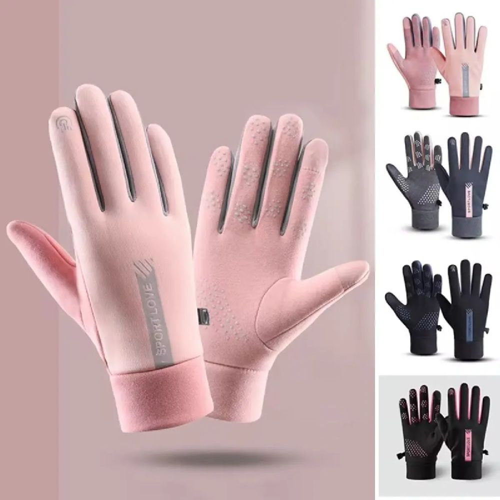 Windproof Winter Gloves Thermal Fleece Outdoor Riding Mittens Gift Full Finger Gloves Motorcycle