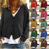 Women's Solid Candy Color Open Front Cardigan Casual Long Sleeve Coat