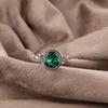 Green Emerald Gemstone Ring Jewelry, Handmade Gorgeous Silver Ring , 925 Sterling Silver Jewelry For Wedding Gift