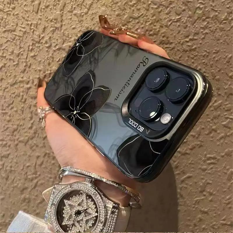 Роскошный Чехол для Телефона с Цветочным Узором, Ударопрочный, Для iPhone 15 14 13 12 11 Pro Max 7 8 Plus XS XR X, Цвета Конфет, Цветочная Задняя Крышка