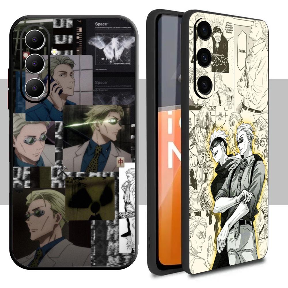 Чехол для телефона Jujutsu Kaisen Кэнто Нанами аниме Для Samsung Galaxy S26 S25 S24 S23 S22 S21 Plus Ultra Note20 Мягкий Черный