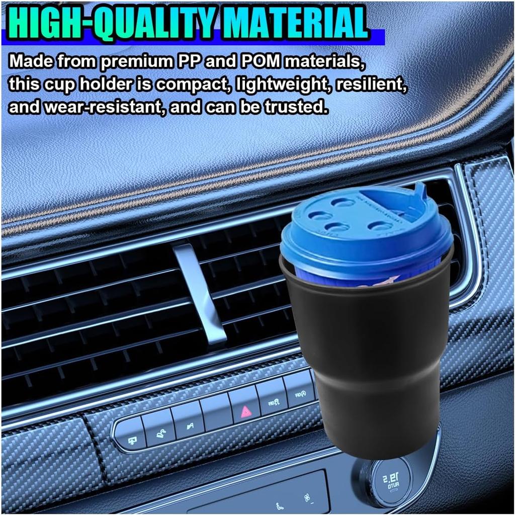 Hanging Car Cup Holder, Multi-Function Cup Holder Organizer with Air Vent Clip, Auto Window Door Drink Holder for Cellphone Pen Coffee Key Bottle