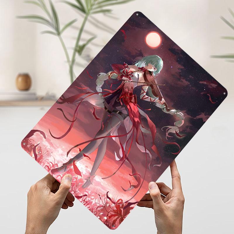 Phrolova Wuthering Waves Tin Plaque Poster Customized Wall Art Retro Vintage Metal Signs for Man Cave Room Decoration Gaming