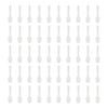 50pcs Cosmetic Spoon Massaging Reusable Cosmetic Spoon Spatula White for Cream Nail Glue White