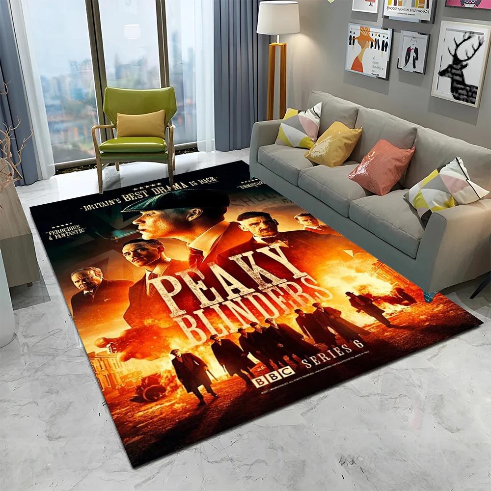 HD Ковер с Томасом Шелби 3D-P - Peaky Blinders для Дома, Гостиной, Спальни, Дивана, Прихожей, Декор, Детский Коврик, Нескользящий Напольный Коврик