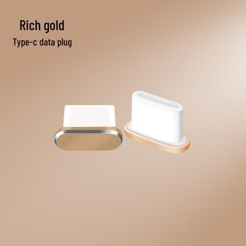 Универсальная металлическая пылезащитная заглушка USB Type-C для Huawei — защищает порт зарядки и разъем для наушников