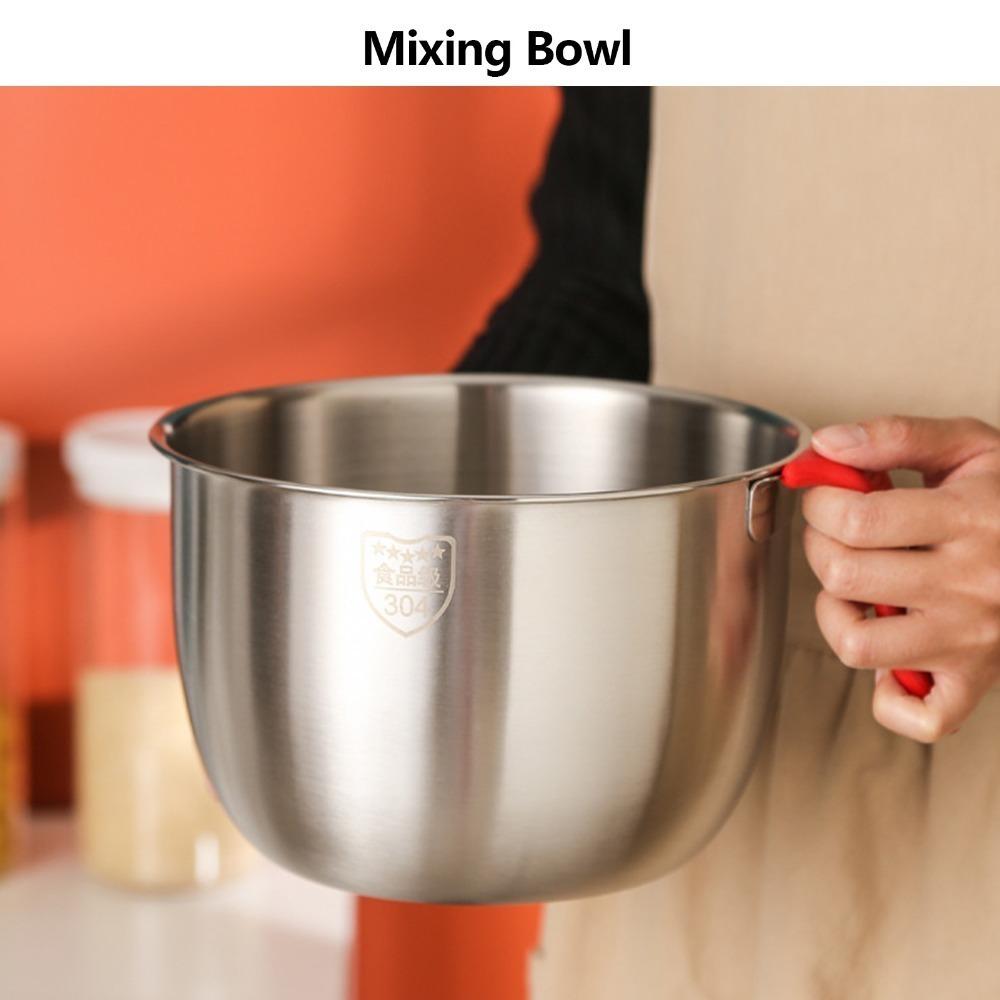 Thickened Basin Mixing Bowl Anti-splash Egg Beating Basin Long Service Life Food Mix Tub  Kitchen