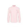 Polo однотонный воротник поло приталенный крой рубашка с длинным рукавом мужские рубашки розовый 710549084-008