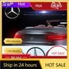 C200 E200 New 2025 For Mercedes Benz Mercedes Logo Badges Cover Decal 3D ABS Car Rear Trunk Emblem Sticker For Mercedes Benz W17