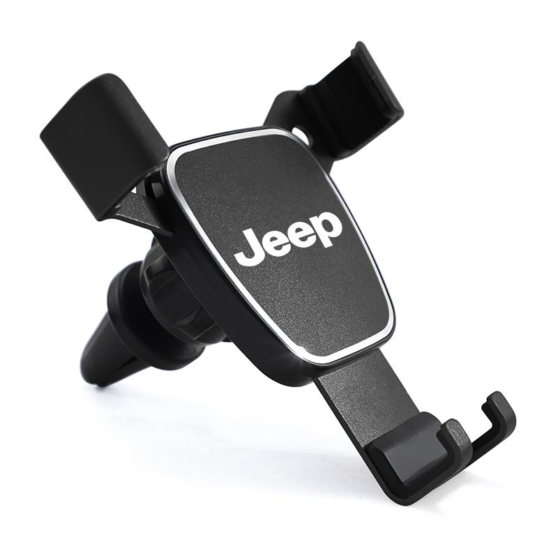 Car Phone Holder Mobile GPS Stand Vent Mount Accessories For Jeep Grand Cherokee Wrangler JK Gladiator Compass Renegade Wagoneer ALW1