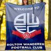 Bolton Wanderers FC LOGO Printed Throw Blanket—soft,warm;versatile Blanket for All Seasons—perfect As &air-conditioning Throw,nap Blanket