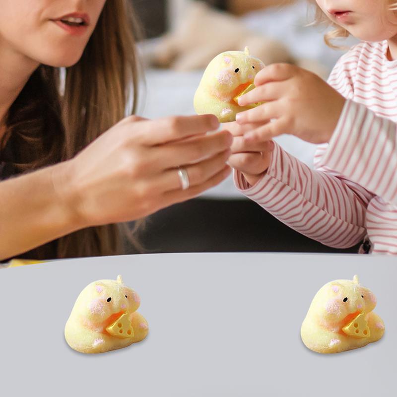 Милая игрушка-хомяк, мягкая игрушка-сжиматель, игрушки для снятия стресса, детская сенсорная игрушка, игрушка-хомяк, мягкая игрушка-сжиматель для детей, подарок