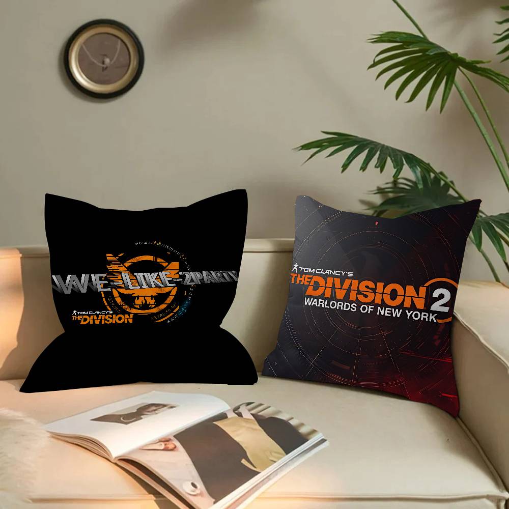 T-Tom Clancy'S The Division Cushion Cover Inches Farmhouse Decor Home Throw Pillow Covers For Couch Decorations