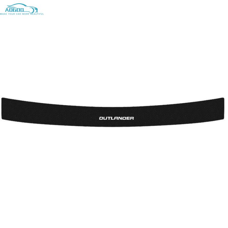 Для Mitsubishi Outlander 2013 2016 2018 автомобильные пороги кожаные наклейки защитная пластина пороговая полоса из углеродного волокна