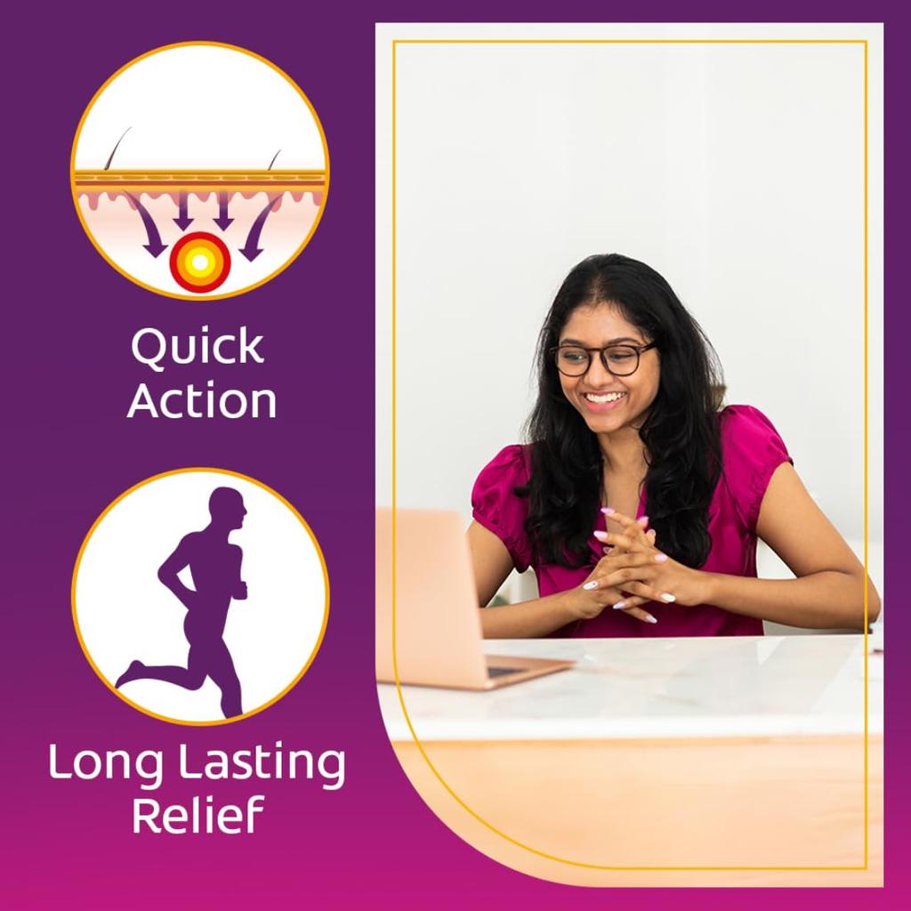 Moov Крем для снятия боли 30 г, упаковка 3 шт. для боли в спине, мышечной боли, боли в суставах, боли в колене, быстрое впитывание