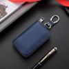 Twill PU Leather Mini Car Key Bag With Keyring Zipper Key Case Fashion Car Key Cover  Men