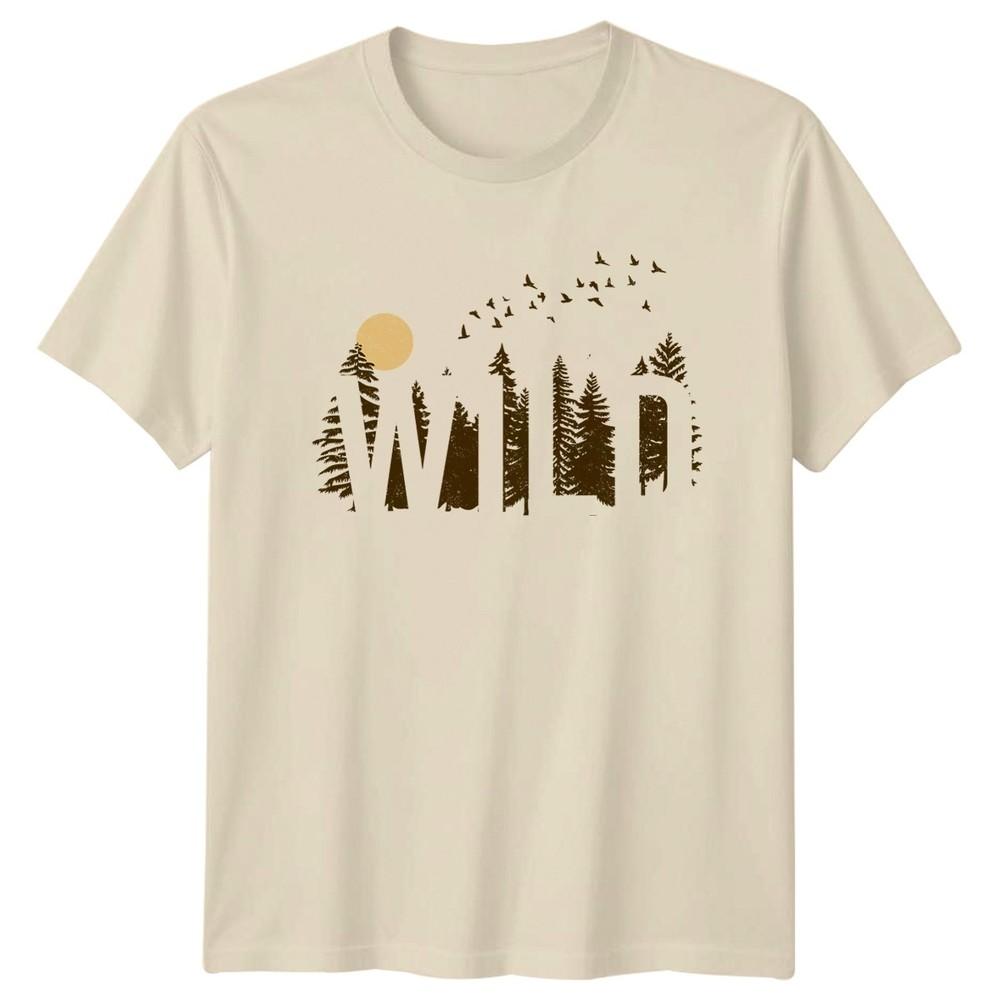 Wild TShirt Wilderness Hiking Birthday Gift For Him And Her