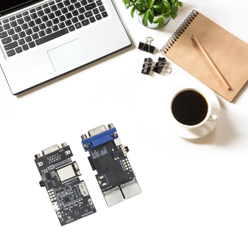 VGA32 VGA PSRAM Модуль V1.4 Контроллер PS/2 Мышь Клавиатуры Платы Схем Графическая Библиотека Игра VT Терминалы
