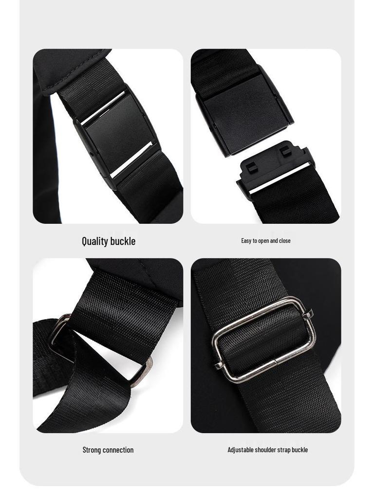 Мужская многофункциональная треугольная сумка через плечо - Повседневная наплечная и спортивная нагрудная сумка для велоспорта на открытом воздухе