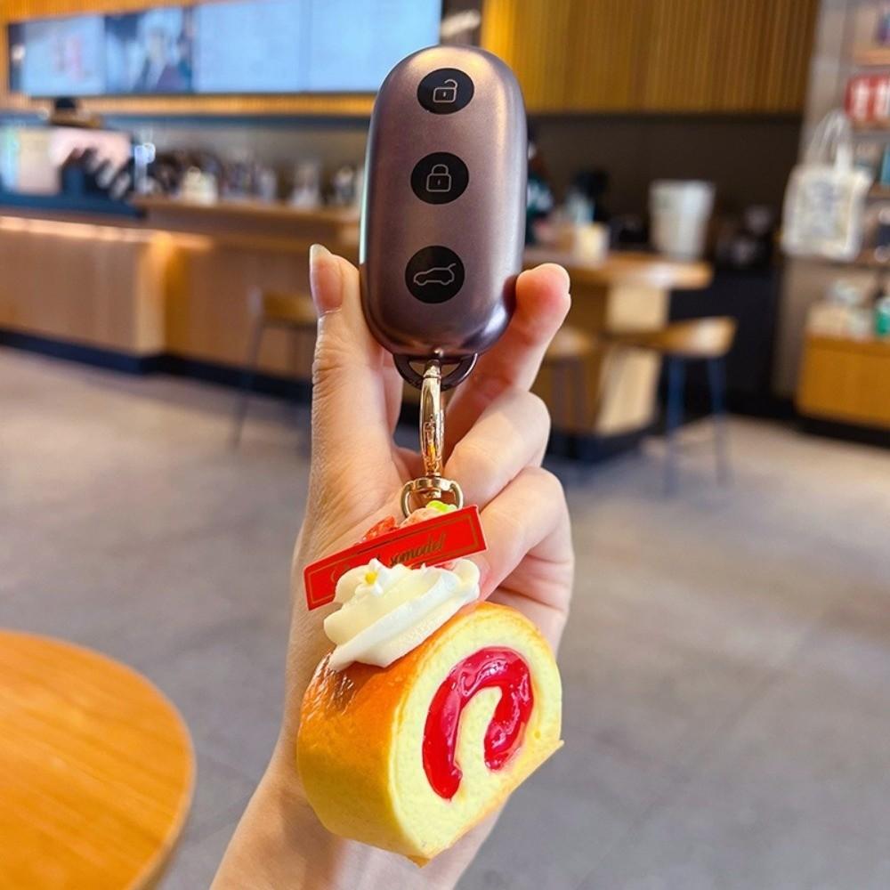 Simulation Fruit Simulation Fruit Keychain PU Cake Model Bag Keychain Party Gift