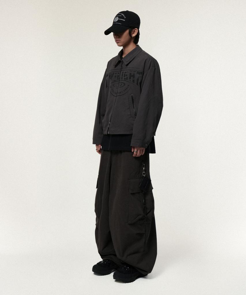 IDWS Andy Twill Balloon Cargo Pants Charcoal