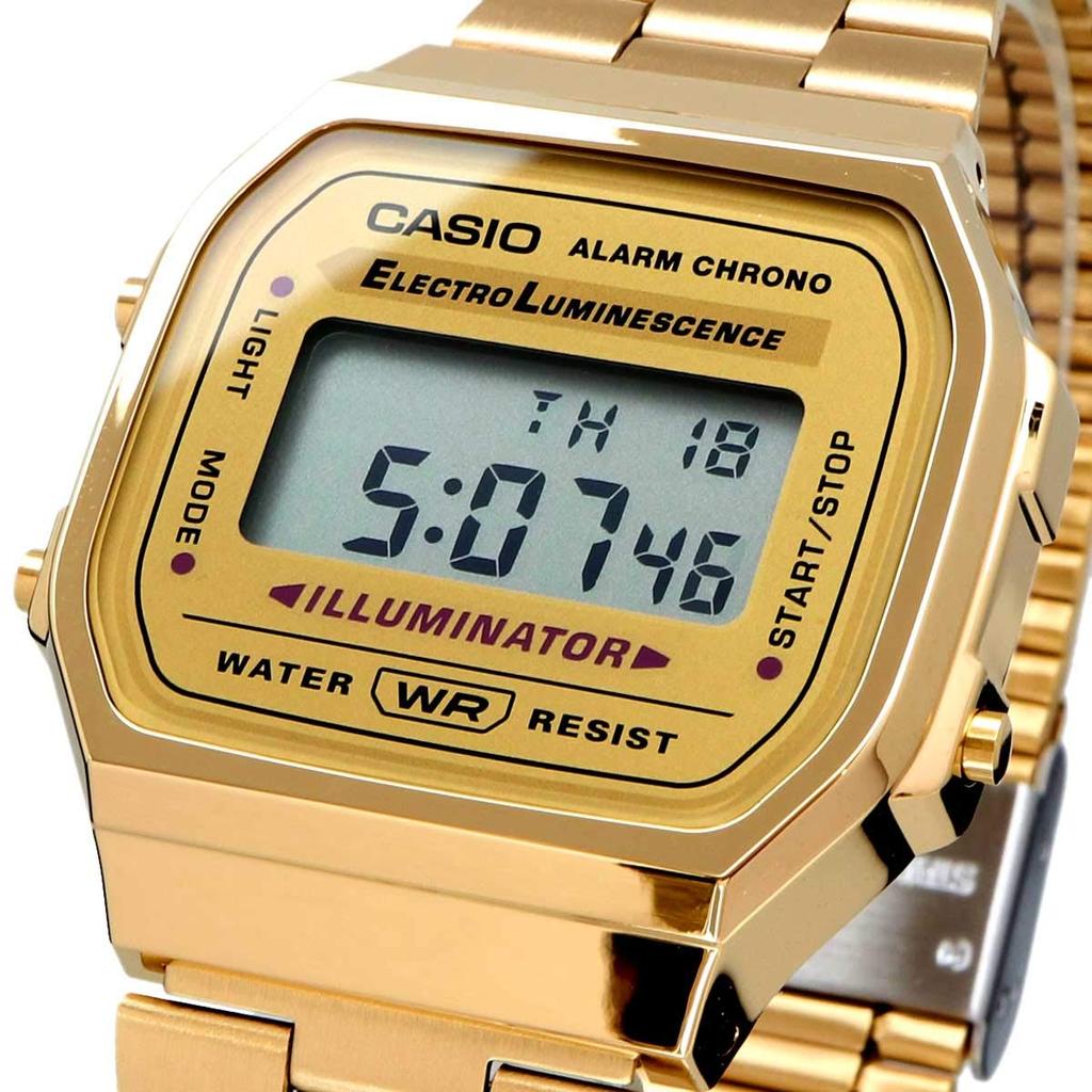 Casio Digital Watch, Vintage Series A168WG-9W, for Men, Women, and Kids, Gold, Overseas Model [Parallel Import]