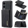 DG.MING M1 Series for Samsung Galaxy S25 Edge Case Kickstand PU Phone Cover with Detachable Wallet