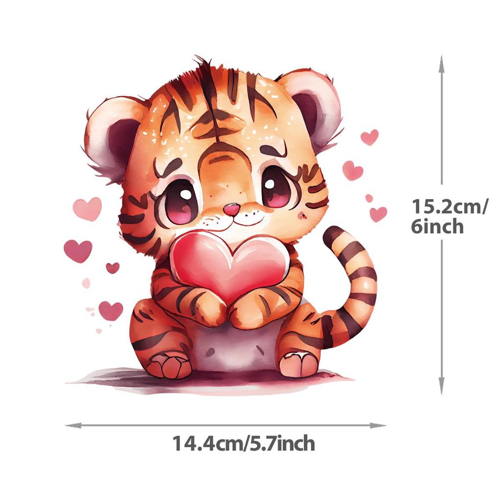 Cute Animal Iron On Patches For Clothing A-Level Washable Thermal Press Diy Vinyl Hoodies Tops Patches For Backpack