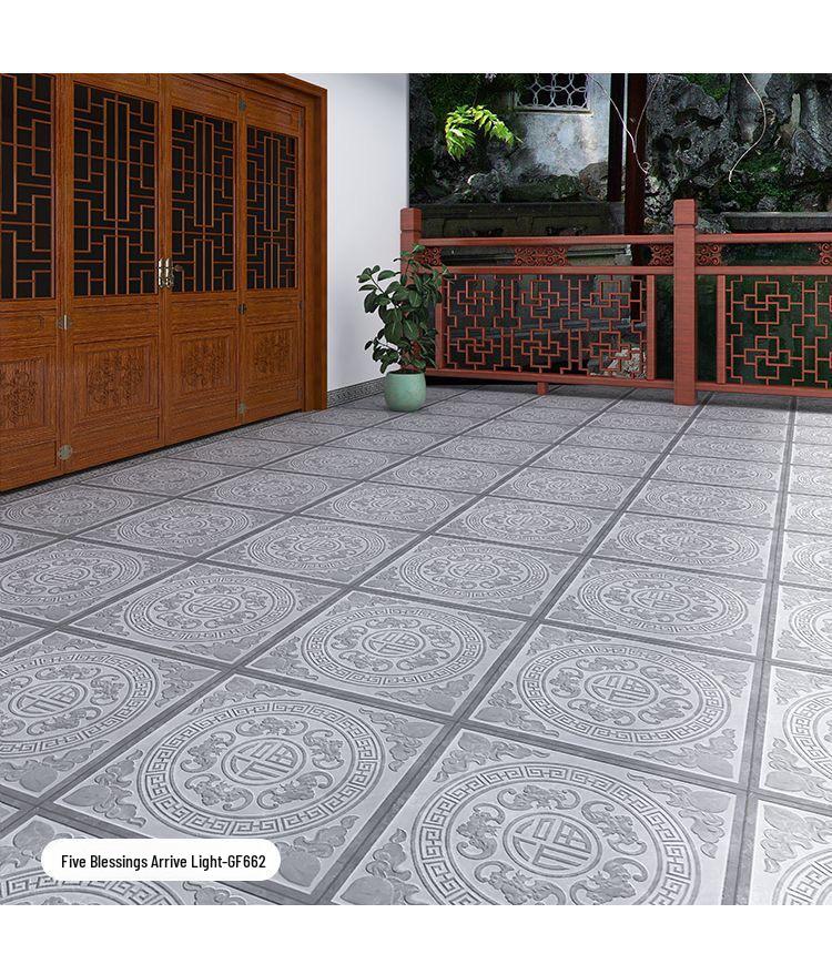 600x600 Китайская антикварная противоскользящая напольная плитка для внутреннего двора для гостевого дома и ресторана