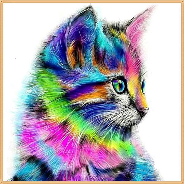 5D DIY Алмазная картина Мультфильм животных Цветок Алмазная вышивка Часть Круглый горный хрусталь Вышивка крестом