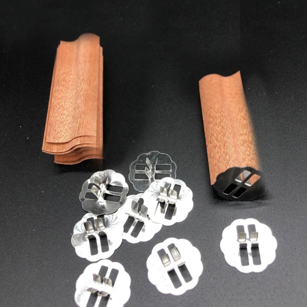 Candle Making Handmade Large Flame Burning Candle Accessory Wood Chip Candle Wicks Candle Cores