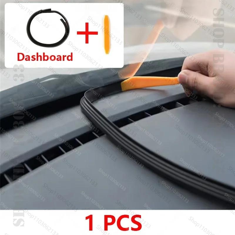 For Dodge Challenger Car Door Seal Strip Rubber Double Layer Sealing Protector Soundproof Seal Dustproof Seal Strip 12PCS