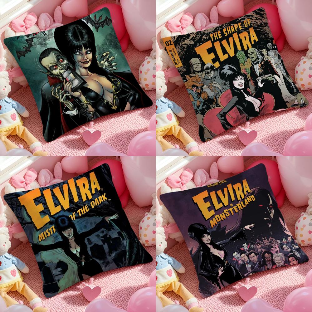 E-ElviraS Повелительница Тьмы Чехол для Подушки с Рисунком Наволочка для Гостиной Диванной Подушки и Декора Спальни