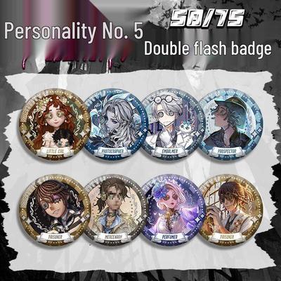 Значок аниме Identity V Маленькая девочка с серебристыми блестками Кулон Кишки Джозеф