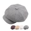 New Unisex Octagonal Hat Spring Summer Female Beret Male Painter Cap Popular Hat Male Fitted Newsboy Cap Vintage Hats
