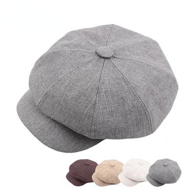 Новая восьмиугольная шляпа унисекс, весна-лето, женский берет, мужская кепка художника, популярная шляпа, мужская кепка газетчика, винтажные шляпы