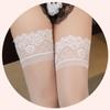 Sheer Sexy Stockings Non-slip Silicone Thigh High Wide Lace Stockings Women Long Socks Bandage Stocking Nightclubs Pantyhose