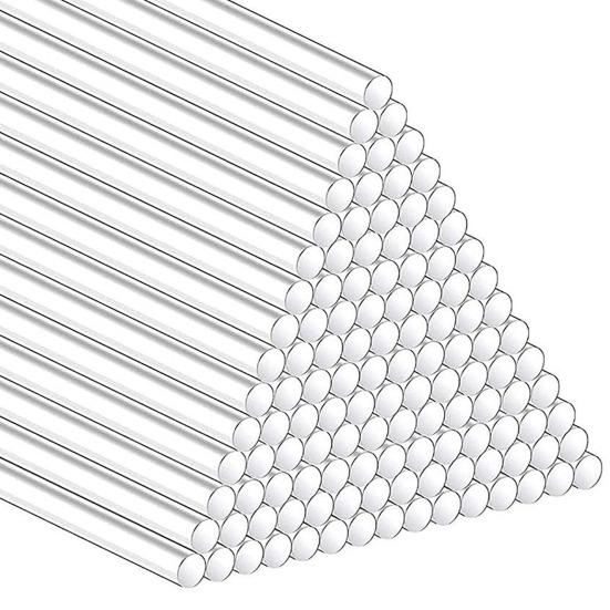 50 шт., прозрачные акриловые палочки для конфет, пищевые классы, не содержащие BPA, многоразовые шоколадные палочки для леденцов для торта, товары для вечеринок