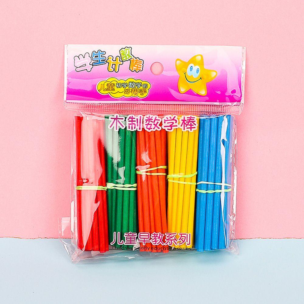 Preschool Education Counting Wood Sticks Montessori Teaching Early Learning Kids Mathematics Toy