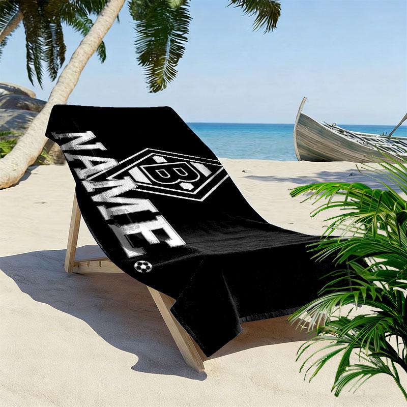 Borussia Monchengladbach Print Beach Towel, Large Soft Quick Dry Towel for Beach Camping Swimming