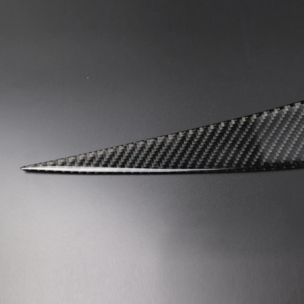 1 пара настоящих углеродного волокна фар бровей век крышка для BMW 3 серии E90 E91 2006 2007 2008 2009 2010 2011 автомобилей