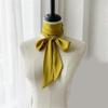 Long Ribbon Silk Scarf Elegant Hand Tied Neck Scarf Elegant Hair Scarf Women Dinner Party Hairband Fashion Hair Decors