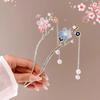 Romantic Chinese Style Hair Accessories For Women Girls Sweet Versatile Flower Tassel Hairpin Simple High-End Hair Stick Gifts
