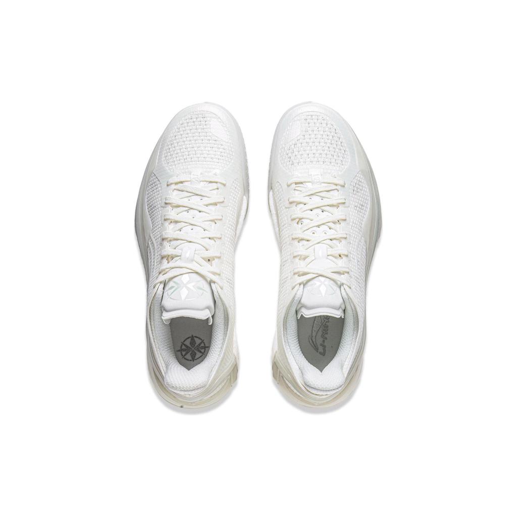 LiNing Blade 4 V2 White Pearl Shock Absorption Non-Slip Lightweight Rebound Low-Top Basketball Shoes Men Sneakers ABAU037-7