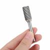 5Pcs 1 4 Inch Double Cut Tungsten Carbide Rotary Burr Die Grinder Shank Bit Set