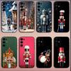 Крутой чехол для телефона Щлкунчик для Samsung S25, S24, S21, S22, S23, S30, Ultra, S20, Plus, Fe, Lite, Note, 10, 9, 5G Черный Мягкий чехол