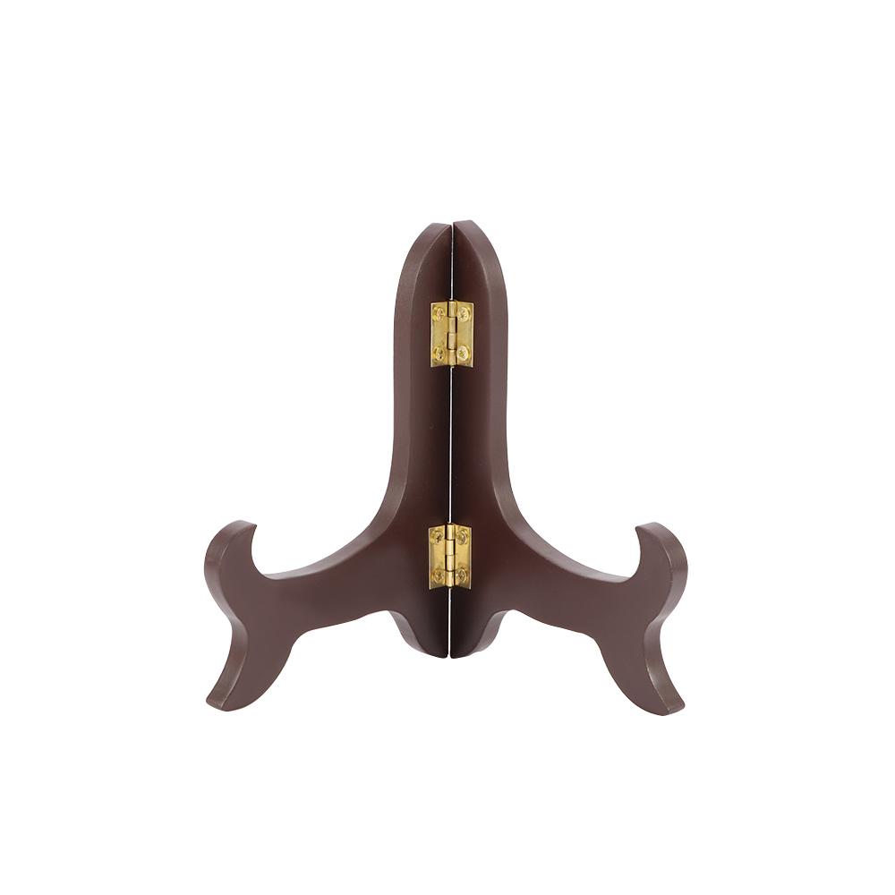 Durable Picture Decorating Base Home Decor High End Photo Plate Holder Display Stand Wooden Bracket Picture Frame Holder
