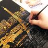 Beautiful Magic Scratch Art Scratch Night View Painting Paper Board Premium Educational Play Toys For Endless Creative Adventures
