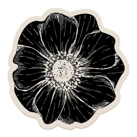 Flower Placemat Dining Table Heat Insulation Mat Absorbent Diatomaceous Earth Decorative Flower Mat for Kitchen Countertop Coffee Table